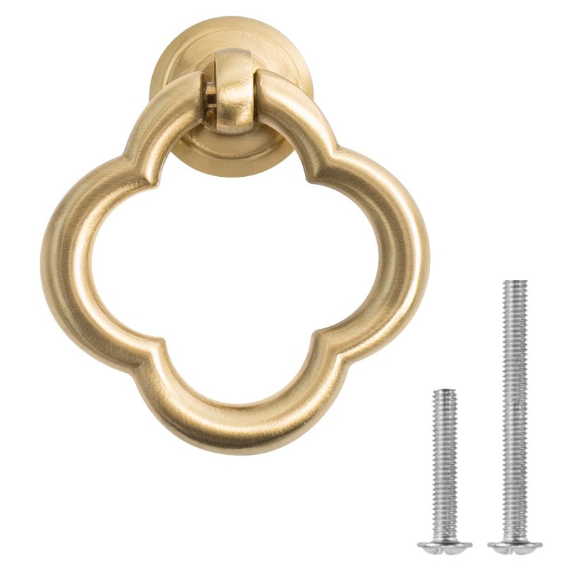 Ruiao 6 Pack 55mm Cupboard Knobs Cabinet Knobs Drawer knobs,Zinc Alloy Drawer Knobs,Gold Knobs for Dresser Drawers,Cupboard Knobs for Kitchen - Image 1